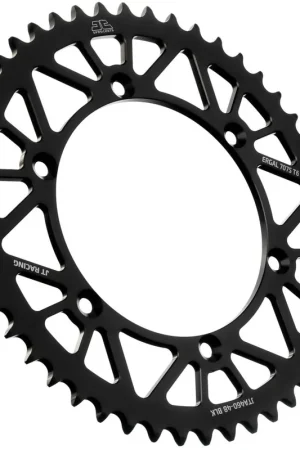 JT Sprockets - REAR RACELITE ALU 46T BLACK - Sprockets - 520 Finale Uitverkoop